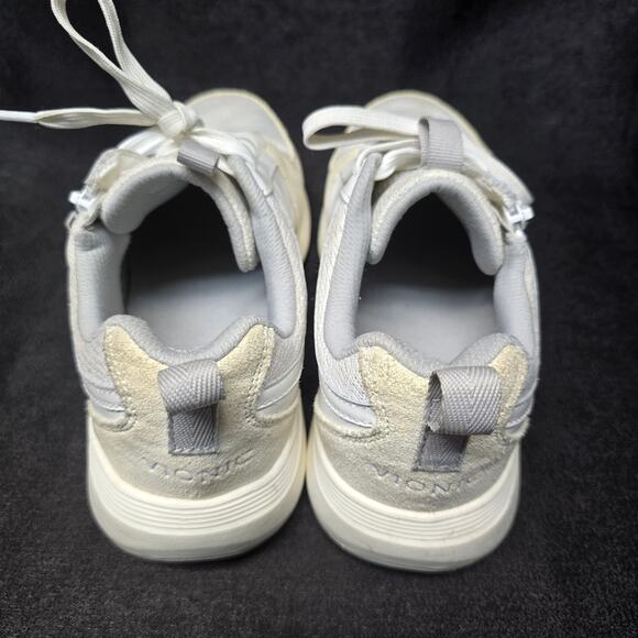 Vionic Athena Leather Lace-Up Side Zip Slip on Sneaker Shoe - Picture 7 of 10